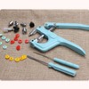 Plastic and Metal Snap Buttons with Snaps Pliers Set,300 Sets