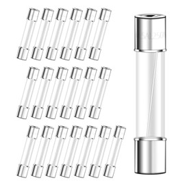 6x30mm 0.5A 250V Fast Blow Glass Fuses 0.5 Amp Fuse 250 Volt 0.24x1.18 inch F0.5AL250V Pack of 20