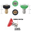 CHDUYUHMAOY 7 Pack Pressure Washer Spray Nozzle Tips Multiple Degrees,