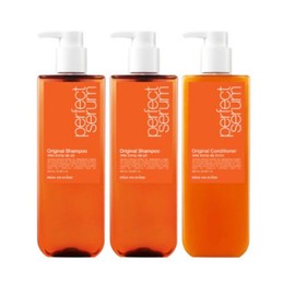 Mise-en-scène Perfect Serum Original Shampoo 680ml x 2 + Conditioner x 1 / 미쟝센 퍼펙트세럼 오리지널 샴푸680ml 2개 + 린스1개