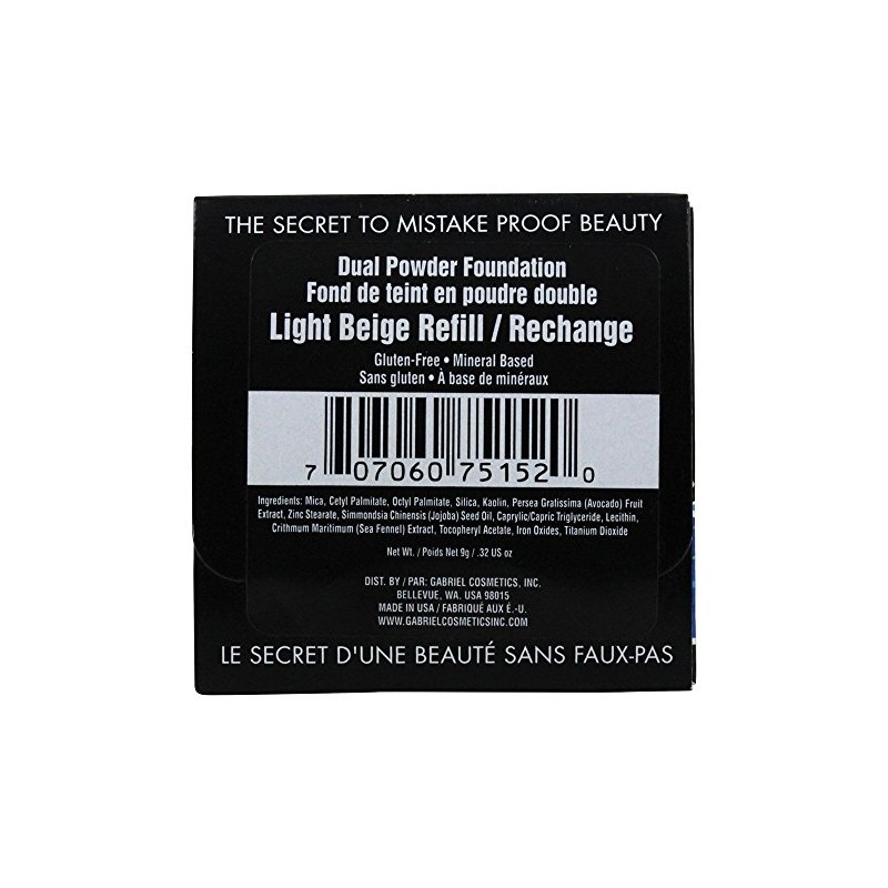 Paraben Free, Vegan, Gluten-free, Cruelty-free, Non GMO, Pressed mineral powder,