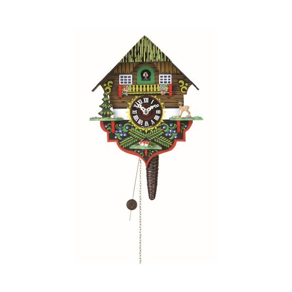 Trenkle Quarter Call Cuckoo Clock with 1-Day Movement Black Forest House TU 618