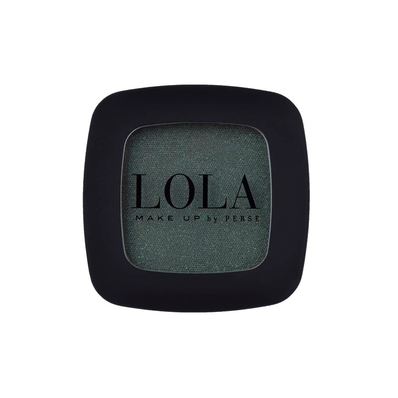 Lola Make-Up Mono Eyeshadow, Dark Green, Satin, Rich Intense Pigmentation,