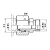 Hydraulic Fitting Straight Reducing Fitting with Sealing Cone 28L/15L