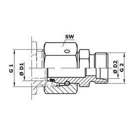 Hydraulic Fitting Straight Reducing Fitting with Sealing Cone 28L/15L
