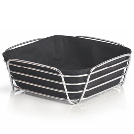 Delara Bread Basket Size: 10.08" x 10.08", Color: Black