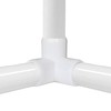 12Pack 3-Way PVC Fittings,1" Elbow Fittings for Build Heavy Duty