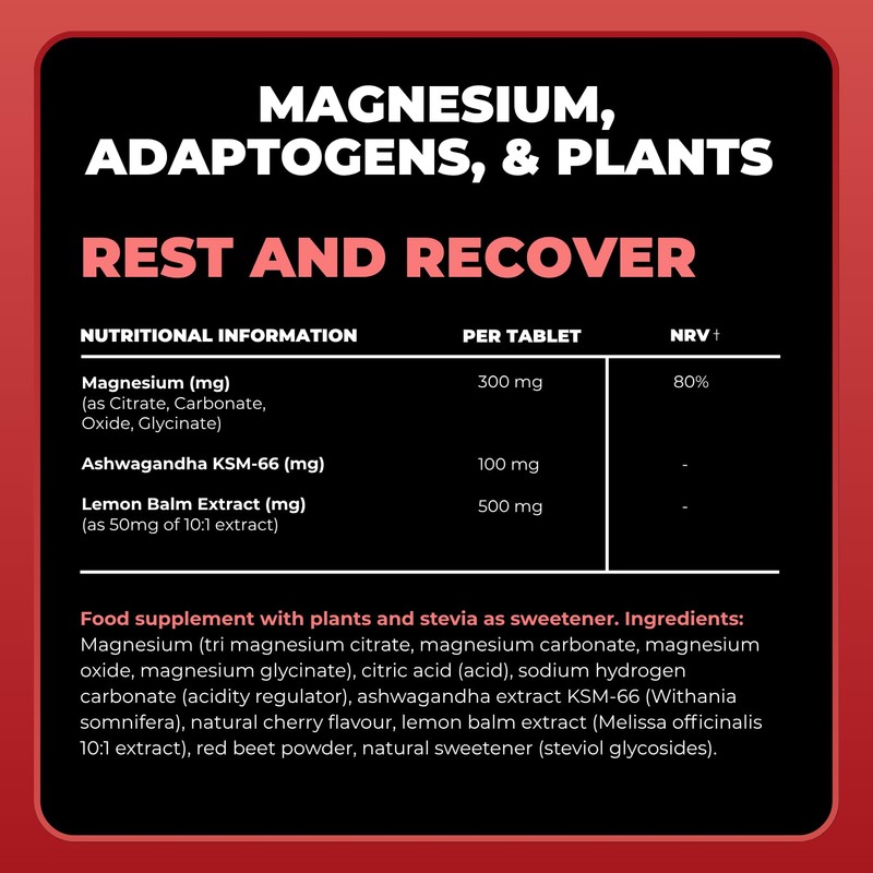 Tonic Health Rest and Recovery Effervescent Tablets - 300mg Elemental