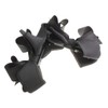 VINGTAINE H7167-GY Volume Ribbon, Banana Clip, Basic, Elegant, Multi-Layered Ribbon,