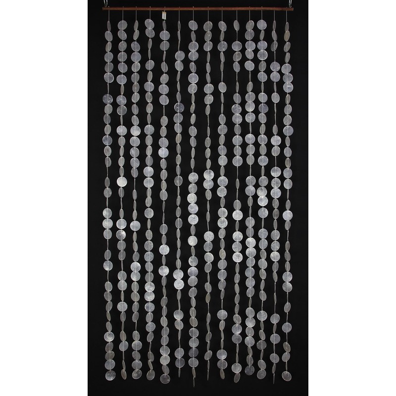 FRANK FLECHTWAREN Capiz Maritime Flair Door Curtain 180 x 90