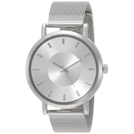 Fieldwork QKD048 Analog Classy Metal Band Mesh Men's Wristwatch, Silver, Watch Analog, Bracelet, Scandinavian