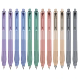 Linbsunne Gel Pens Black Ink Pens for Office 0.5mm Fine Point Pens Smooth Writing Retractable Work Pen (12-count)