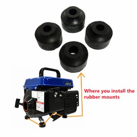 POWER PRODUCTS 4PCS Anti-Vibration Rubber Mounts For StormCat For TailGator For CHICAGO Electric 900W For PowerSmart For Powermate For PowerPro For Pulsar For Sportsman 1000W 1200W 2-Stroke Generator