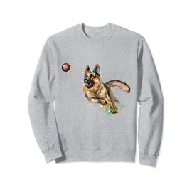 Watercolor | German Shepherd for Alsatian Dog Owners Sweatshirt