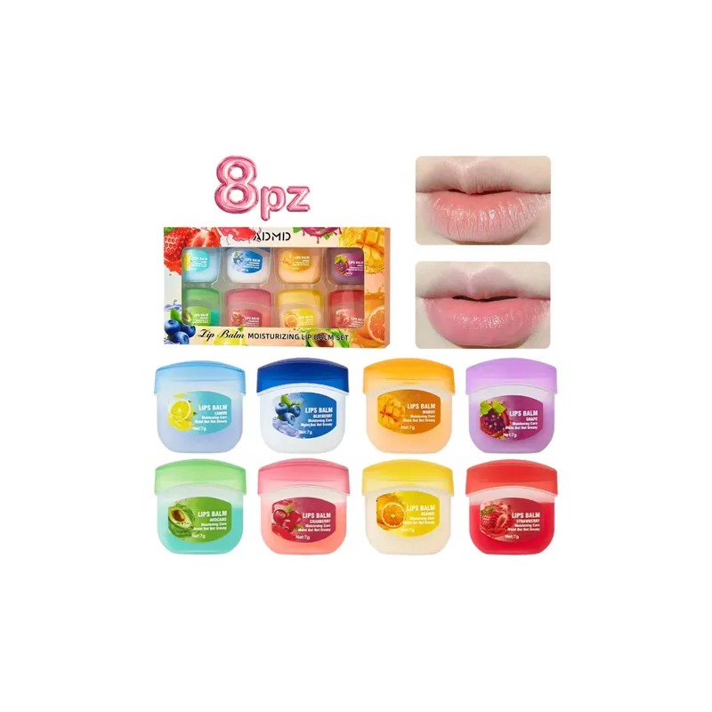 Cuidado Facial Labial Hidratante Bálsamo Labios Secos 8pz F