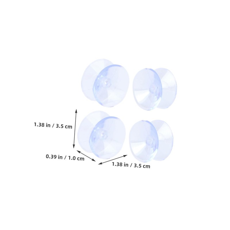 OSALADI 16pcs Transparent Slip Glass Table Bumper Pads Cushion Feet