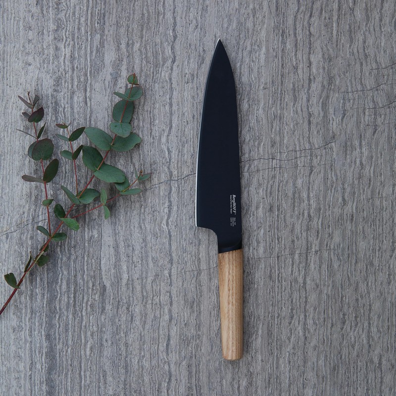 Berghoff Ron 4Pc Non-stick Kitchen Knife Set With Wood Handle