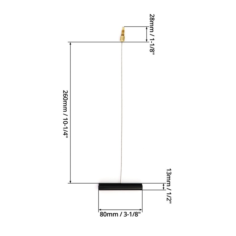 QWORK Valve Stem Puller, Tire Valve Stem Fishing Tool Puller
