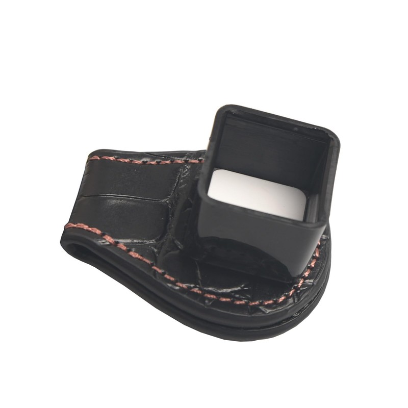 LAKE OF FIRE Pool Chalk Holder – Magnetic Leather Pocket