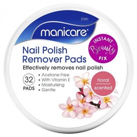 Manicare Buy Manicare Nail Polish Remover Pads Floral 32 Pads Online