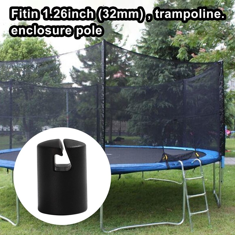 POHOVE 6pcs Trampoline Enclosure Pole Cap 1.26'' Trampoline Pole Cap