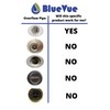 BlueVue Overflow Gasket Kit with 3-1/8" Overflow Cover for Stopping