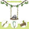1 Piece Budgie Swing, Bird Toy for Budgies, Natural Perch