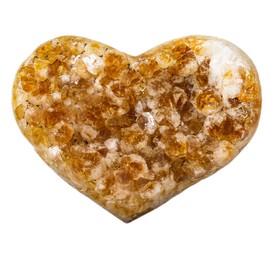 Mineralist Collection Amethyst Citrine Heart - Symbol of Harmony and Prosperity - Ideal for Meditation and Home Decor Enhancement - 1 lb