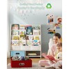 SEIRIONE Sturdy Kids Bookshelf, Tear-Proof Cotton Sling, Eco-Safe Toddler Bookshelf