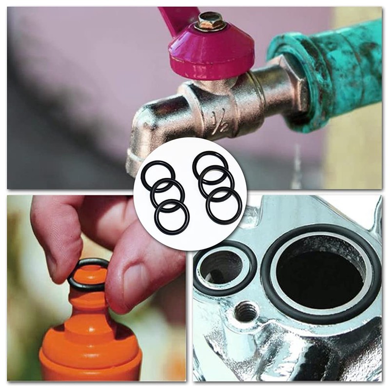 400 Pcs O-ring Gaskets Kit Rubber Washers Assorted Seals Assortment