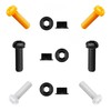 YUVA Car Number Plate Screws and Nuts Kit, 6 Sets