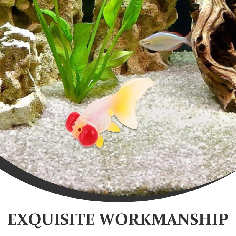 KICHOUSE Realistic Plastic Goldfish Simulation for Educational Artificial Fish Tank
