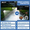 JEJOT Solar Spot Lights Outdoor Waterproof IP65,4 Pack,2CCT(3000K/6500K),4 Lighting Modes