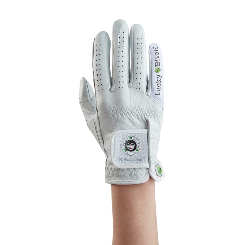 Nice Shot “Lucky B Club” Ladies Premium White Cabretta Leather