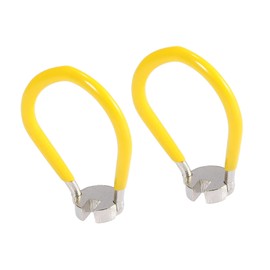 A ABSOPRO Bike Wheel Spoke Wrench Spanner 3.7mm Repair Tool Yellow (Set of 4)