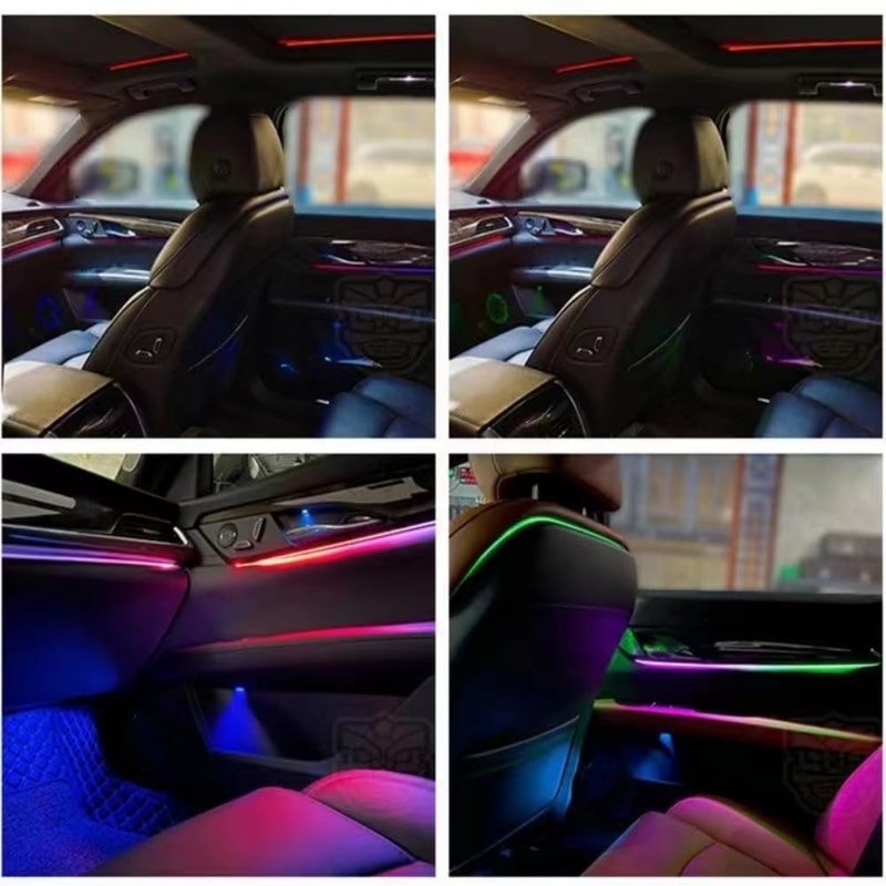 Acrylic Interior Car LED Strip Light APP Control, RGB Symphony