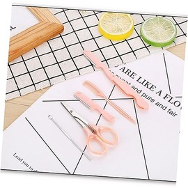 Generic Portable Eyebrow Set Eyebrow Kit Women's Facial Hair Remover Eyebrow Shaper Trimmer Stainless Steel for Safe Shaving Random Color