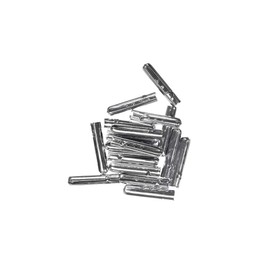 Craft County Metal Bootlace Ends for DIY Shoe Repair – Aglet Tip Replacements – Silver (10 Pack)