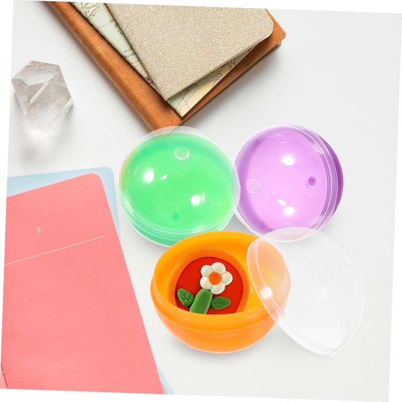 UPKOCH 50pcs Egg Machine Egg Shell Plastic Wrapping Ball Plastic