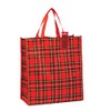 Funky Red Scottish Royal Stewart Tartan Reuseable Shopper Tote Bag
