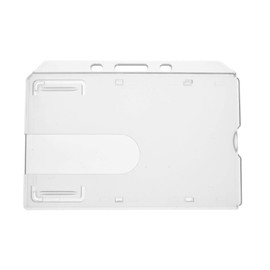 Enclosed Card Holder - 5 Pack - Secure, Strong, Transparent ID Holder for Lanyards, Perfect for Staff, Students, Office Workers, Employees, NHS - Built to Last Lanyard Badge Enclosure by ALG ID Cards