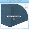 sourcing map 2Pcs Stretch Armrest Covers, Polyester Diamond Pattern Soft
