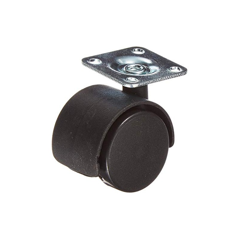 Merriway® BH01564 (4 Pcs) Twin Plate Fix Nylon Wheel Castors