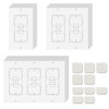 Wall Electric Outlets Insulation Gaskets - 60pcs Set Energy Efficiency