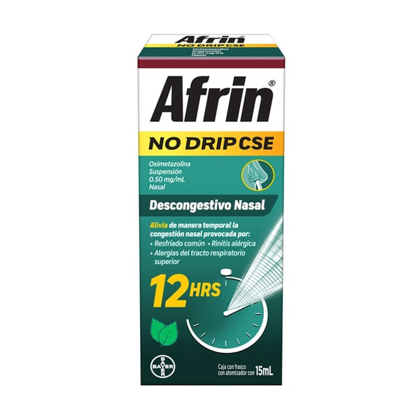 Afrin No Drip Congestión Severa Frasco con 15 ml