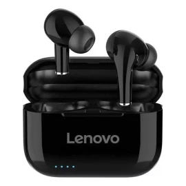 Lenovo Audífonos in-ear gamer inalámbricos Lenovo LivePods LP1S negro con luz LED