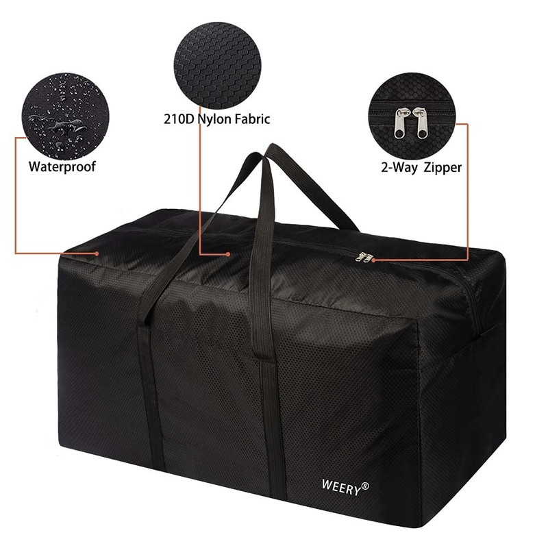 WEERY Large Travel Duffle Bag, 96L Extra Waterproof Holdall Lightweight