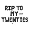 Rip to My 20s Banner, Rip Twenties Party Supplies, Happy