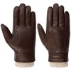 Stetson Conductive Sheepskin Leather Gloves Finger Gloves Men with Lining