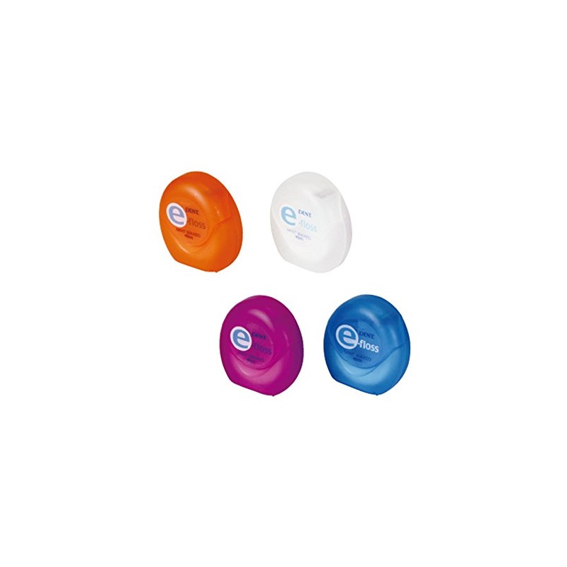 DENT.e Floss Mint Wax, 142.8 ft (40 m), Blue, White,